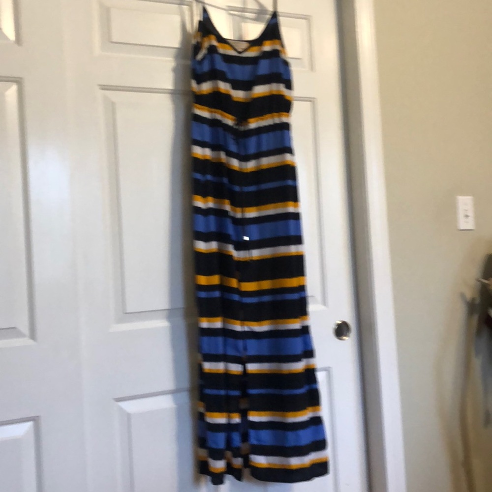 Michael Kors striped maxi dress